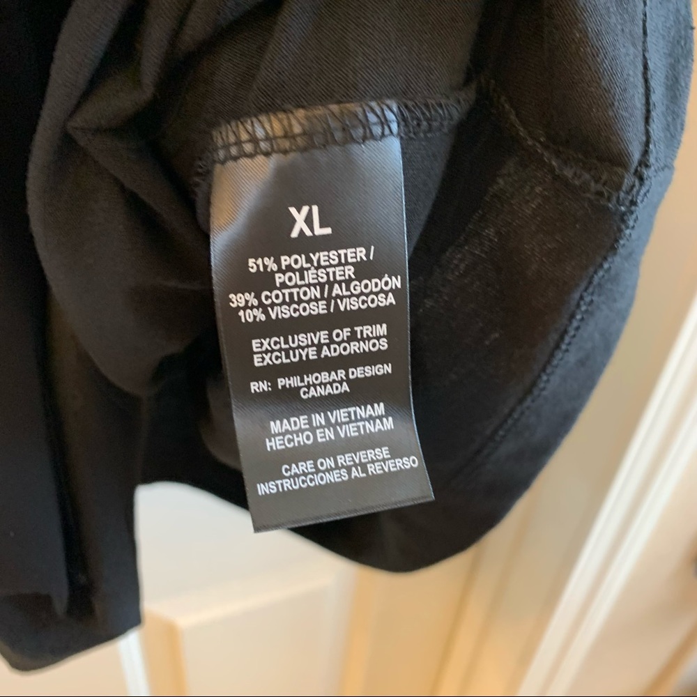 NWT XXL Nicole Miller Black Tiered Babydoll Dress - Picture 9 of 10